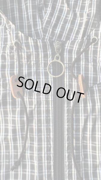 画像3: GYPSY&SONS ESTEL CHECK DEW PARKA BLACK ブラック (3)