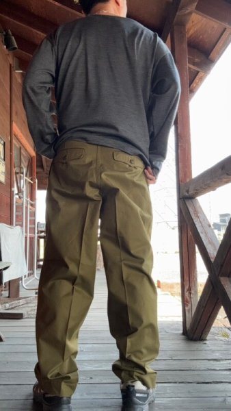 画像10: GYPSY&SONS N52 FRENCH CHINO   OLIVE GREEN  KHAKI (10)
