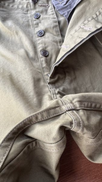 画像6: GYPSY&SONS N52 FRENCH CHINO   OLIVE GREEN  KHAKI (6)