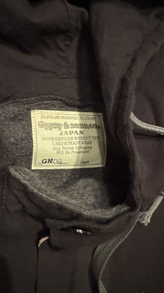 画像4: GYPSY&SONS 80 HIMALAYA HOODIE BLACK ブラック (4)