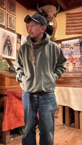 画像7: GYPSY & SONS ジプシーアンドサンズ 80 SWEAT HOODIE SAGE-GREEN (7)