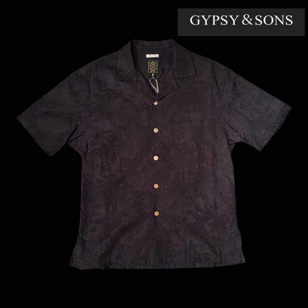 画像1: GYPSY＆SONS　HUNDRED TIGER SHIRTS  BLACK (1)