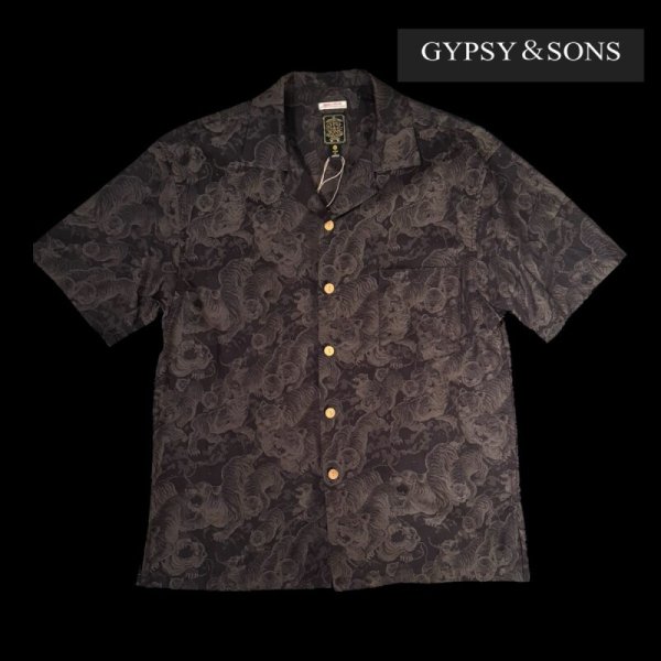 画像1: GYPSY＆SONS　HUNDRED TIGER SHIRTS  OLIVE GREEN (1)