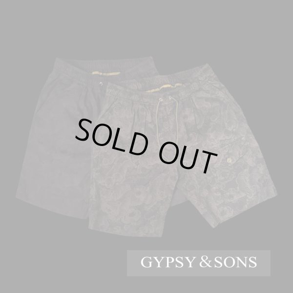 画像1: GYPSY＆SONS　HUNDRED TIGER SHORTS  KHAKI　　BLACK (1)