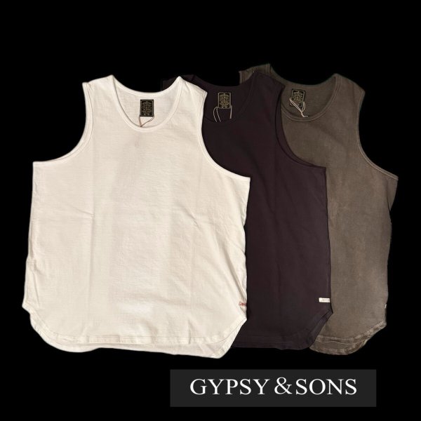 画像1: GYPSY & SONS ジプシーアンドサンズ　BAGGY TANK TOP   OFF　BLACK (1)