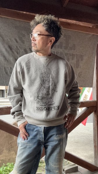 画像5: GYPSY & SONS ジプシーアンドサンズ　８０SWEAT　V CREW EPISODE  GRAY/IVO/CHAR (5)