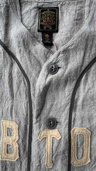 画像4: GYPSY＆SONS　O.T.BASE BALL SHIRTS　GRAY (4)