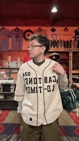 画像8: GYPSY＆SONS　O.T.BASE BALL SHIRTS　OFF　STRIPE (8)