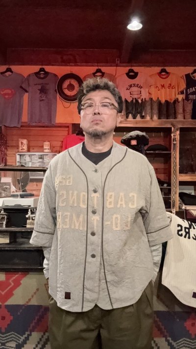 画像2: GYPSY＆SONS　O.T.BASE BALL SHIRTS　GRAY