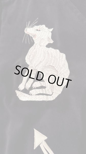 画像4: GYPSY & SONS ジプシーアンドサンズ　M.O.GOD SUKA JK(velveteen)   BLACK/WHITE (4)