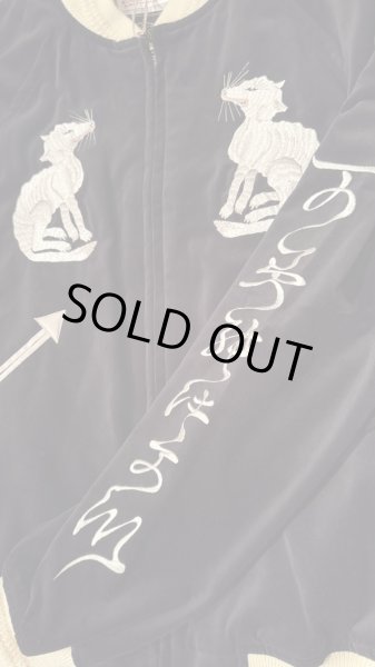 画像5: GYPSY & SONS ジプシーアンドサンズ　M.O.GOD SUKA JK(velveteen)   BLACK/WHITE (5)