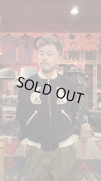 画像10: GYPSY & SONS ジプシーアンドサンズ　M.O.GOD SUKA JK(velveteen)   BLACK/WHITE (10)