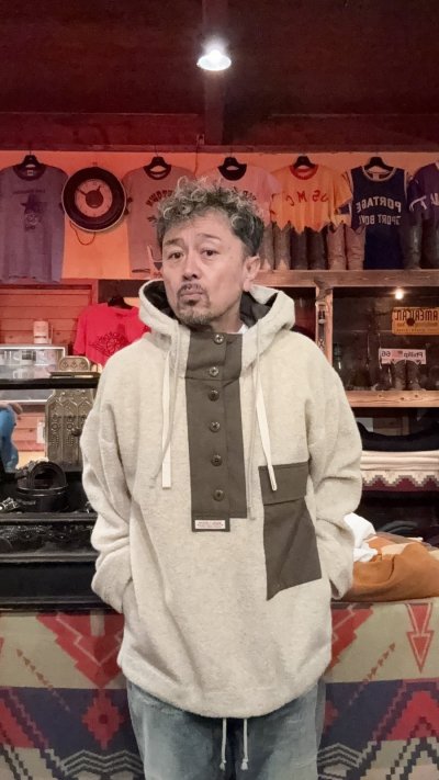 画像1: GYPSY & SONS ジプシーアンドサンズ HIMALAYA BOA ANORAK  IVORY