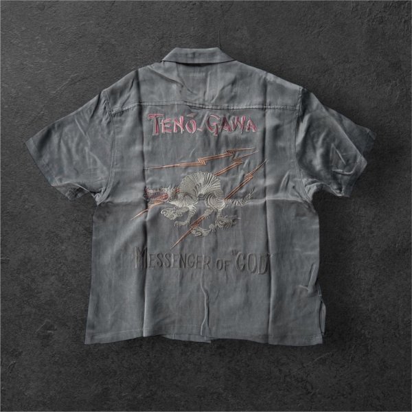 画像3: GYPSY＆SONS　M.O.G.ENBROID SUKA SHIRTS  CHARCOAL/BLACK (3)