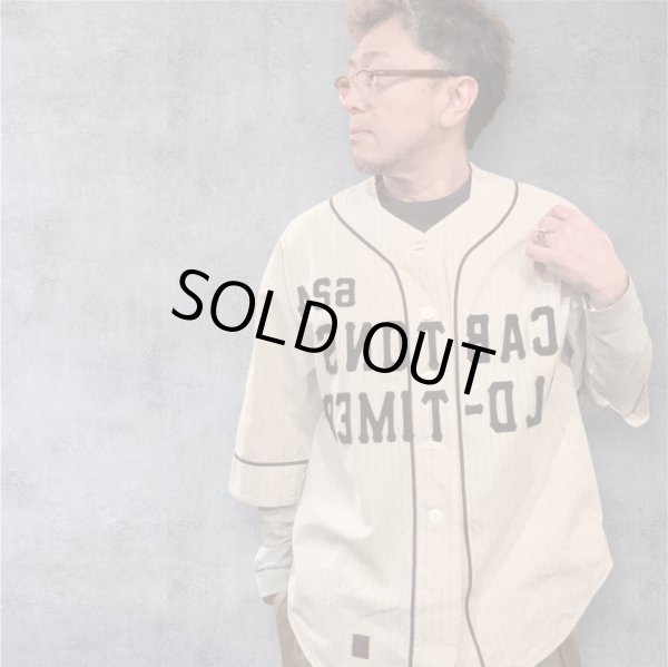画像1: GYPSY＆SONS　O.T.BASE BALL SHIRTS　OFF　STRIPE (1)
