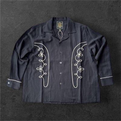 画像1: GYPSY&SONS EMBROID RODEO SHIRTS BLACK