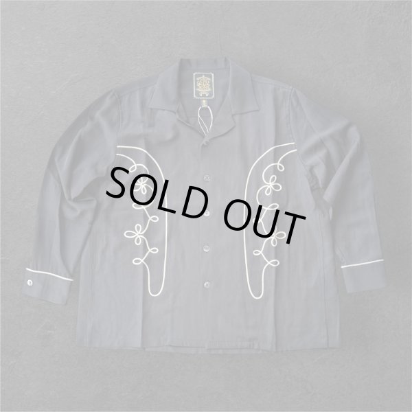 画像1: GYPSY＆SONS　EMBROID RODEO SHIRTS  BLACK (1)