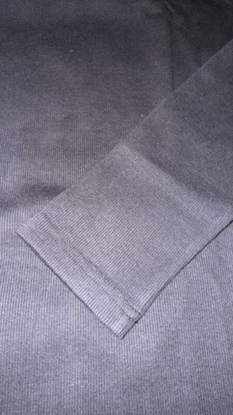 画像4: HIGHWAY NINE ハイウェイナイン C-NECK RIB L/S Tee BLACK ブラック (4)