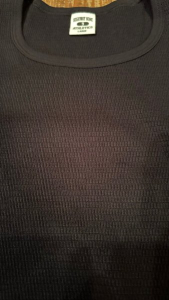 画像3: HIGHWAY NINE ハイウェイナイン U-NECK ハニカムサーマルL/S Tee BLACK ブラック (3)