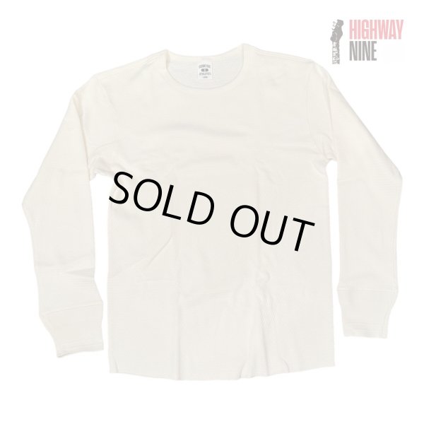 画像1: HIGHWAY NINE　ハイウェイナイン　C-NECK ハニカムサーマルL/S　Tee　NATURAL　ナチュラル (1)