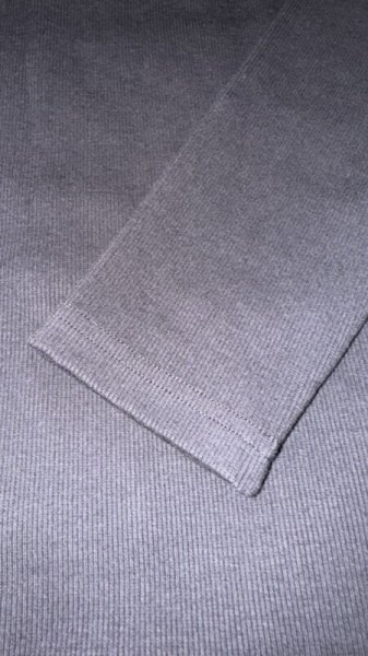画像4: HIGHWAY NINE ハイウェイナイン U-NECK RIB L/S Tee BLACK ブラック (4)