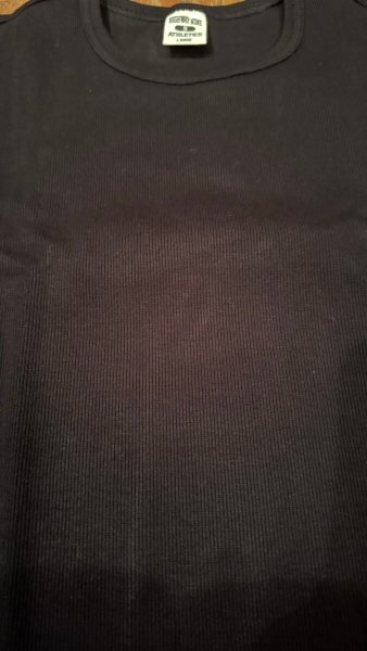 画像3: HIGHWAY NINE ハイウェイナイン C-NECK RIB L/S Tee BLACK ブラック (3)
