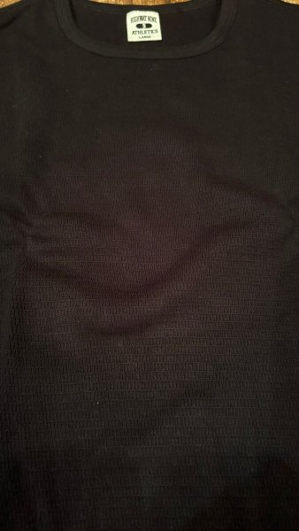 画像3: HIGHWAY NINE ハイウェイナイン C-NECK ハニカムサーマルL/S Tee BLACK ブラック (3)