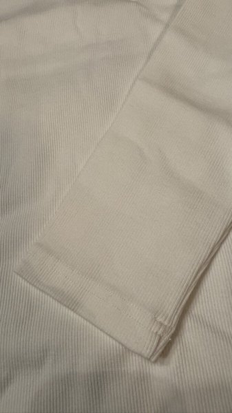画像4: HIGHWAY NINE ハイウェイナイン C-NECK RIB L/S Tee WHITE (4)