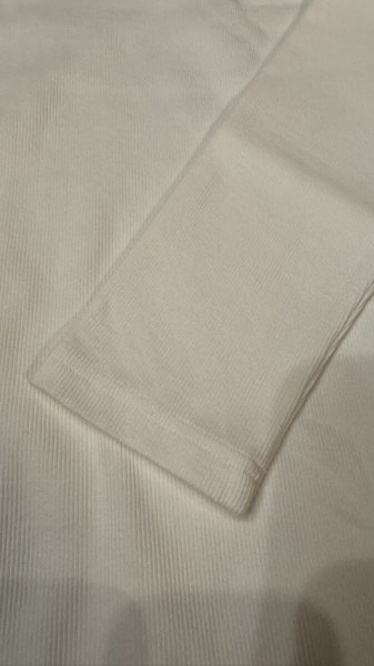 画像4: HIGHWAY NINE ハイウェイナイン U-NECK RIB L/S Tee WHITE (4)