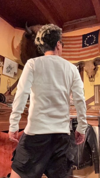 画像6: HIGHWAY NINE ハイウェイナイン C-NECK RIB L/S Tee WHITE (6)