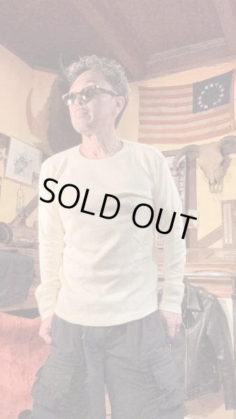 画像5: HIGHWAY NINE　ハイウェイナイン　C-NECK ハニカムサーマルL/S　Tee　NATURAL　ナチュラル (5)