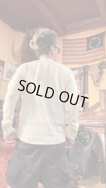 画像6: HIGHWAY NINE　ハイウェイナイン　C-NECK ハニカムサーマルL/S　Tee　NATURAL　ナチュラル (6)