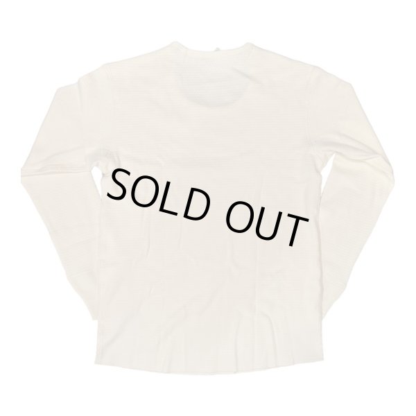 画像2: HIGHWAY NINE　ハイウェイナイン　U-NECK ハニカムサーマルL/S　Tee　NATURAL　ナチュラル (2)