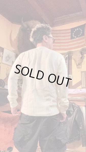 画像6: HIGHWAY NINE　ハイウェイナイン　U-NECK ハニカムサーマルL/S　Tee　NATURAL　ナチュラル (6)