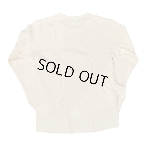 画像2: HIGHWAY NINE　ハイウェイナイン　C-NECK ハニカムサーマルL/S　Tee　NATURAL　ナチュラル (2)