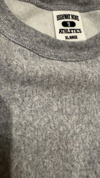 画像5: HIGHWAY NINE ハイウェイナイン 9oz 裏起毛 CREW GRAY (5)