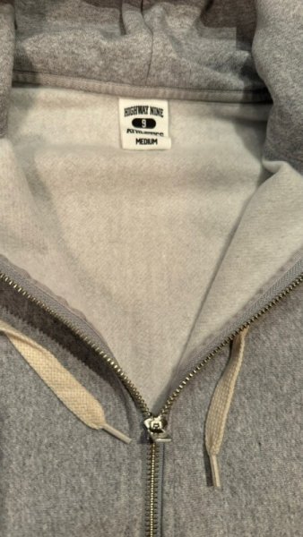 画像3: HIGHWAY NINE ハイウェイナイン 9oz 裏起毛 ZIP P.K GRAY (3)