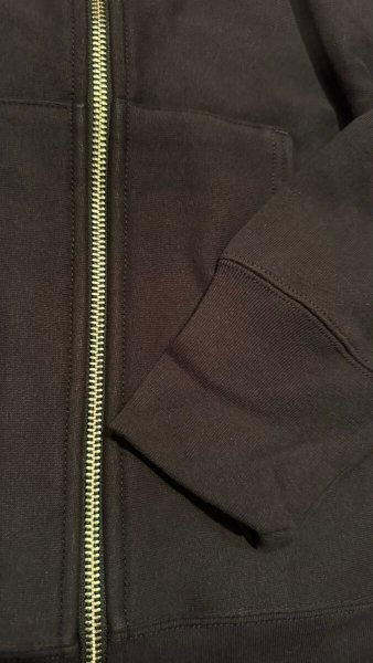 画像4: HIGHWAY NINE ハイウェイナイン 9oz 裏起毛 ZIP P.K BLACK (4)