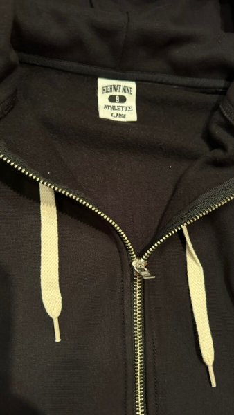 画像3: HIGHWAY NINE ハイウェイナイン 9oz 裏起毛 ZIP P.K BLACK (3)
