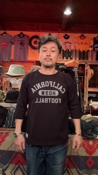 画像11: HIGHWAY NINE ハイウェイナイン  10/-TENJIKU ROUGH FIT FOOT BALL PRINT TEE CALIFORNIA WHITEホワイト/BLACKブラック (11)
