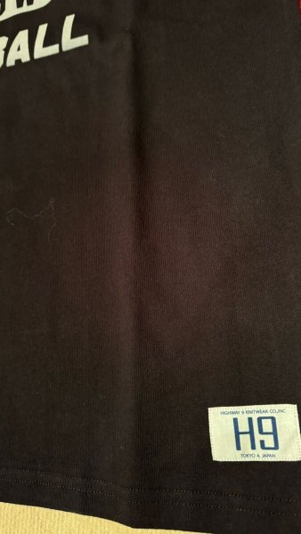 画像9: HIGHWAY NINE ハイウェイナイン  10/-TENJIKU ROUGH FIT FOOT BALL PRINT TEE CALIFORNIA WHITEホワイト/BLACKブラック (9)