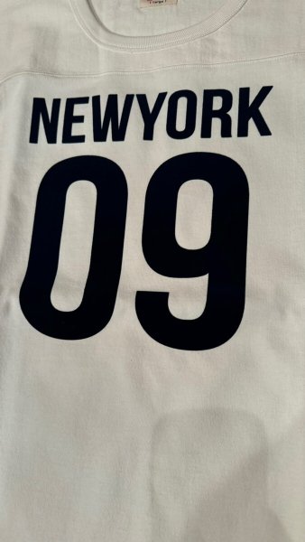 画像3: HIGHWAY NINE ハイウェイナイン  10/-TENJIKU ROUGH FIT FOOT BALL PRINT TEE NEW YORK WHITEホワイト/BLACKブラック (3)