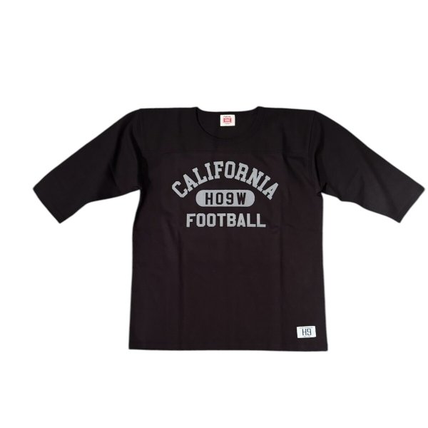 画像6: HIGHWAY NINE ハイウェイナイン  10/-TENJIKU ROUGH FIT FOOT BALL PRINT TEE CALIFORNIA WHITEホワイト/BLACKブラック (6)