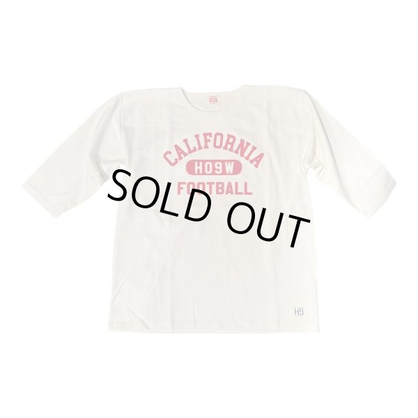 画像2: HIGHWAY NINE　ハイウェイナイン　 10/-TENJIKU ROUGH FIT FOOT BALL PRINT TEE　CALIFORNIA　WHITEホワイト/BLACKブラック (2)