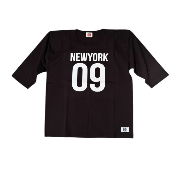 画像6: HIGHWAY NINE ハイウェイナイン  10/-TENJIKU ROUGH FIT FOOT BALL PRINT TEE NEW YORK WHITEホワイト/BLACKブラック (6)