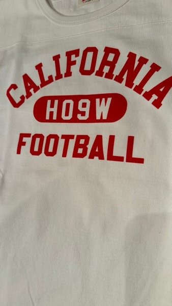 画像3: HIGHWAY NINE ハイウェイナイン  10/-TENJIKU ROUGH FIT FOOT BALL PRINT TEE CALIFORNIA WHITEホワイト/BLACKブラック (3)