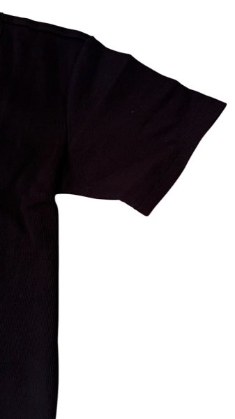 画像4: HIGHWAY NINE ハイウェイナイン C-NECK RIB S/S Tee BLACK (4)