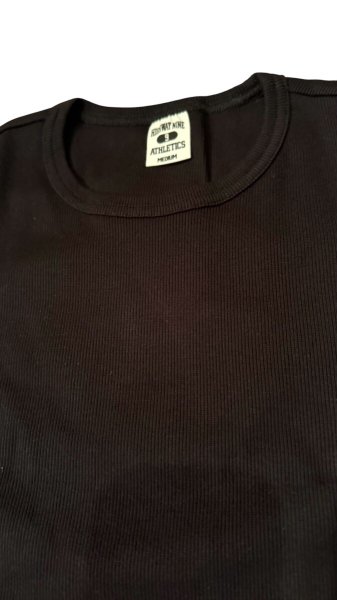 画像3: HIGHWAY NINE ハイウェイナイン C-NECK RIB S/S Tee BLACK (3)