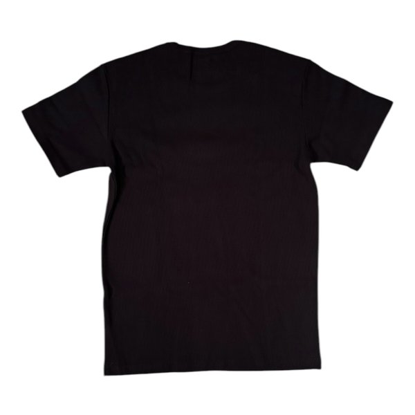 画像2: HIGHWAY NINE ハイウェイナイン C-NECK RIB S/S Tee BLACK (2)