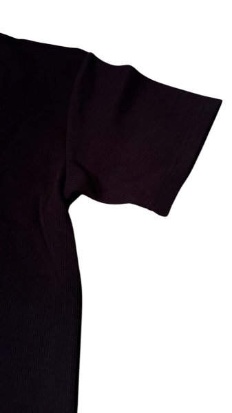 画像4: HIGHWAY NINE ハイウェイナイン U-NECK RIB S/S Tee BLACK (4)